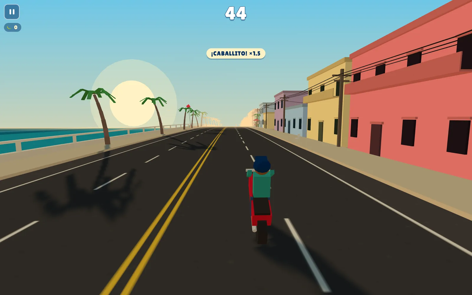 El Corre Corre: A Dominican endless runner: ride the Malecón at golden hour, dodge guaguas, and double your points going en contra vía.